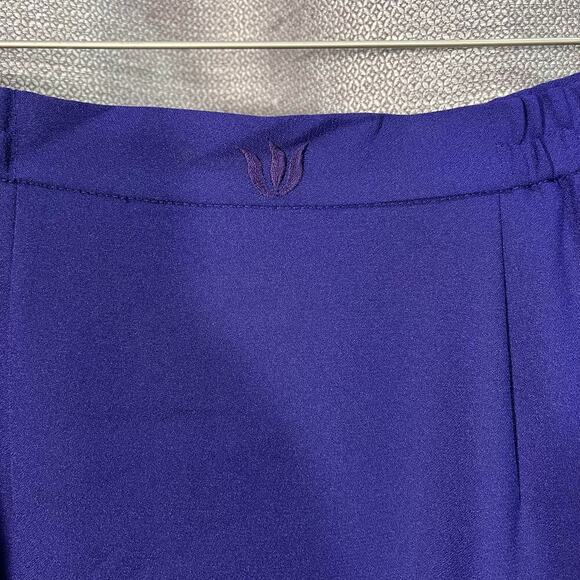 Justin Taylor Vintage 2 Piece Skirt and Blazer Suit Purple Embellished Size 10 - Picture 13 of 16